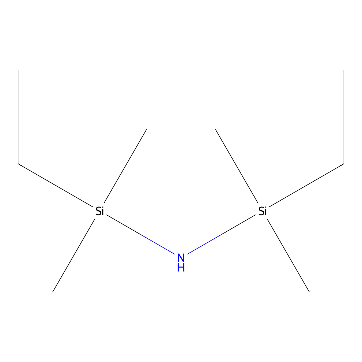 1,3-Diethyl-1,1,3,3-tetramethyldisilazane molecular structure, CAS 17882-94-9