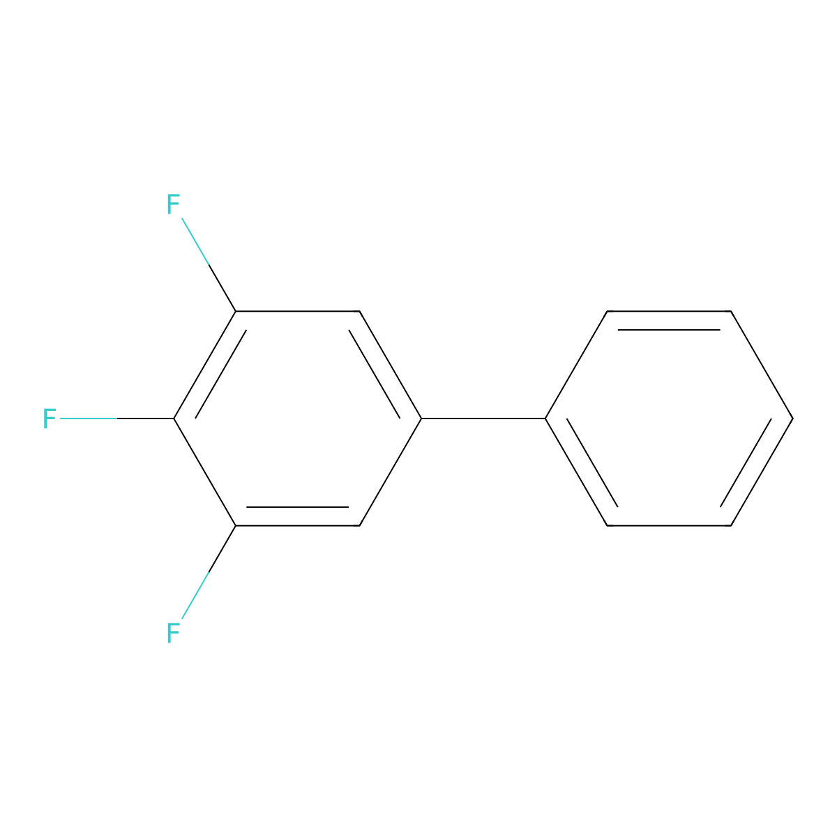 3,4,5-Trifluorobiphenyl molecular structure, CAS 178820-23-0