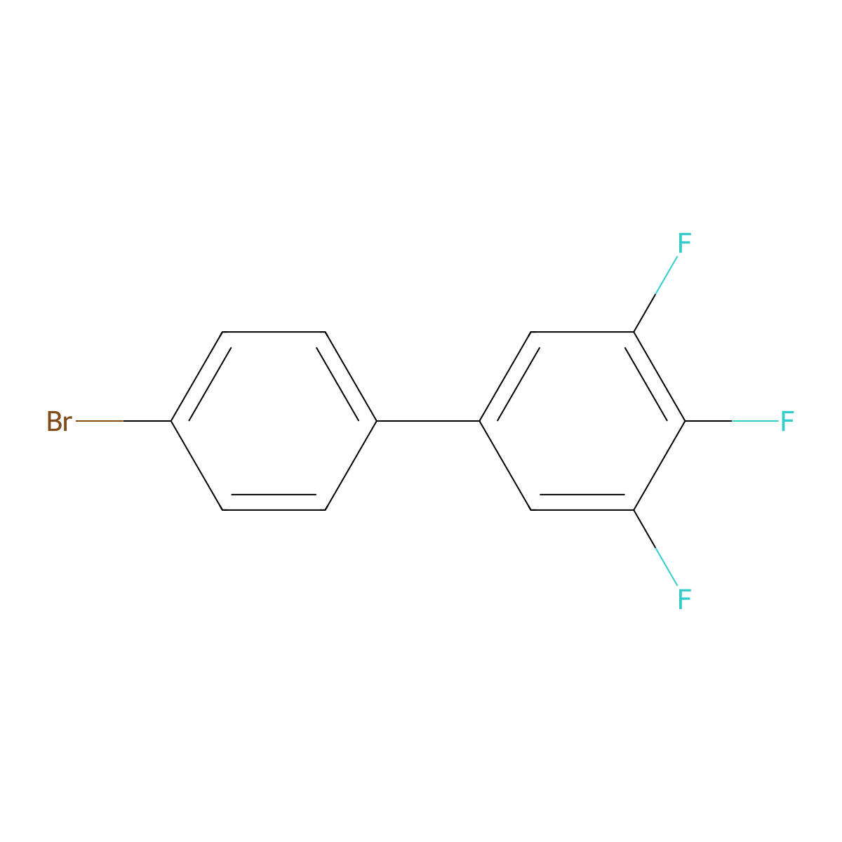 4'-Bromo-3,4,5-trifluoro-1,1'-biphenyl molecular structure, CAS 178820-38-7