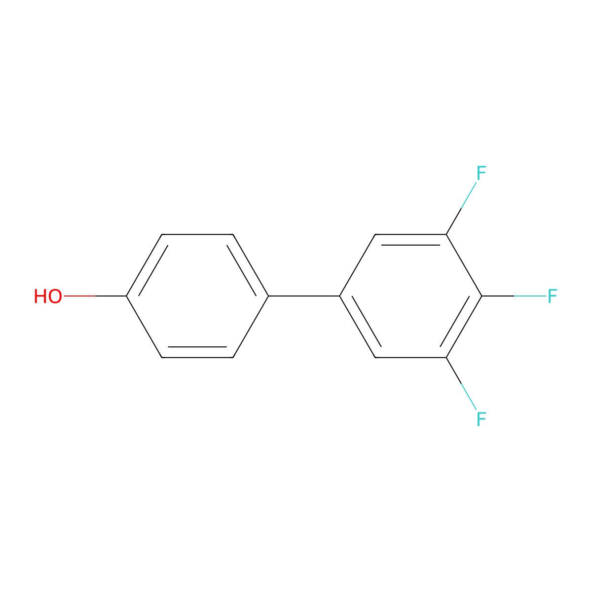 4-Hydroxy-3',4',5'-trifluorobiphenyl molecular structure, CAS 178820-39-8