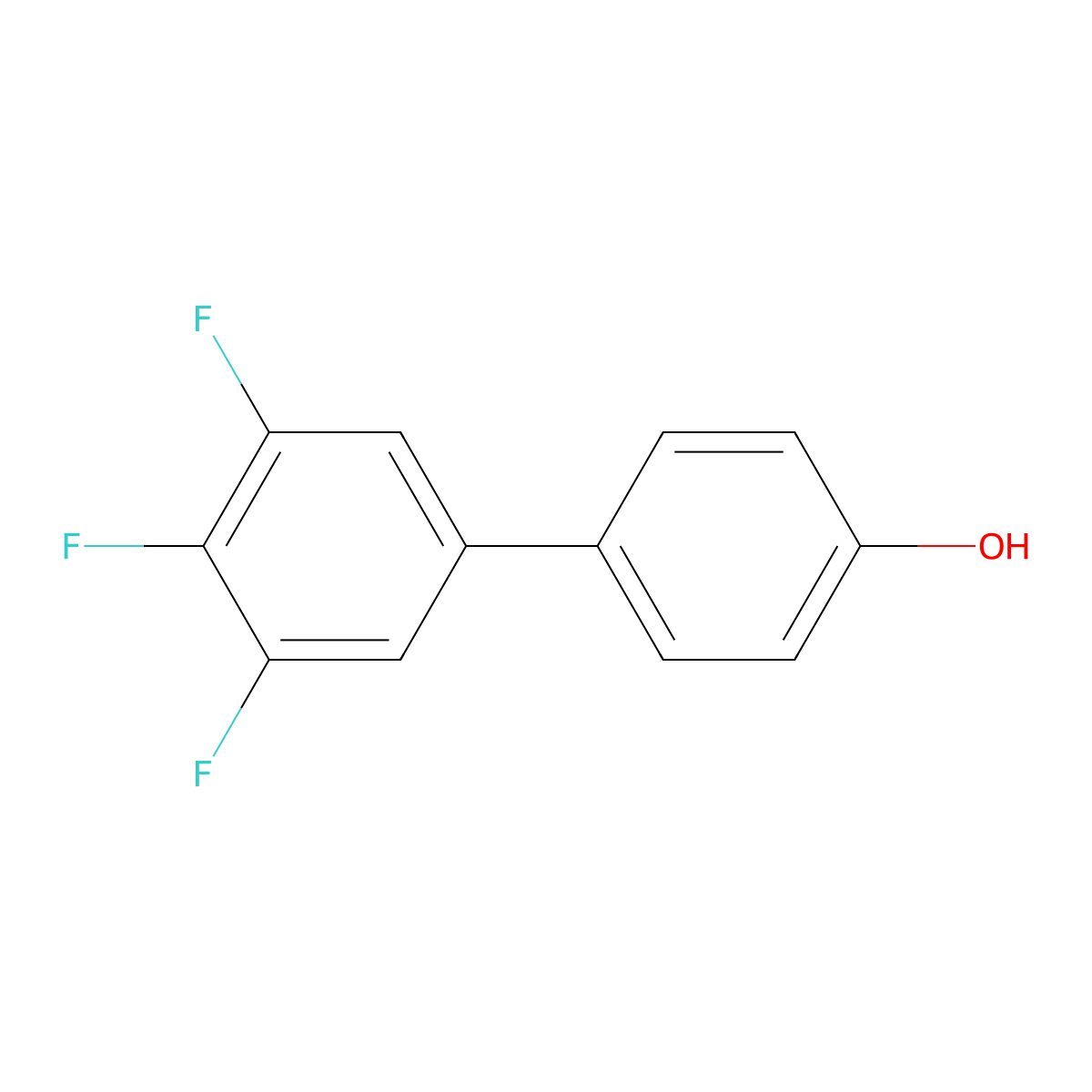 4-Hydroxy-3',4',5'-trifluorobiphenyl molecular structure, CAS 178820-39-8