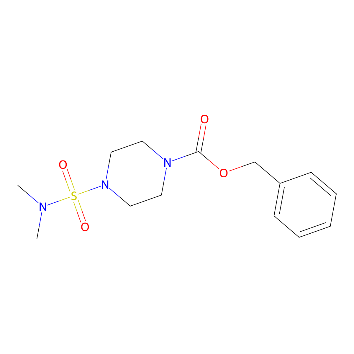 Benzyl 4-(dimethylsulfamoyl)piperazine-1-carboxylate molecular structure, CAS 1788516-48-2