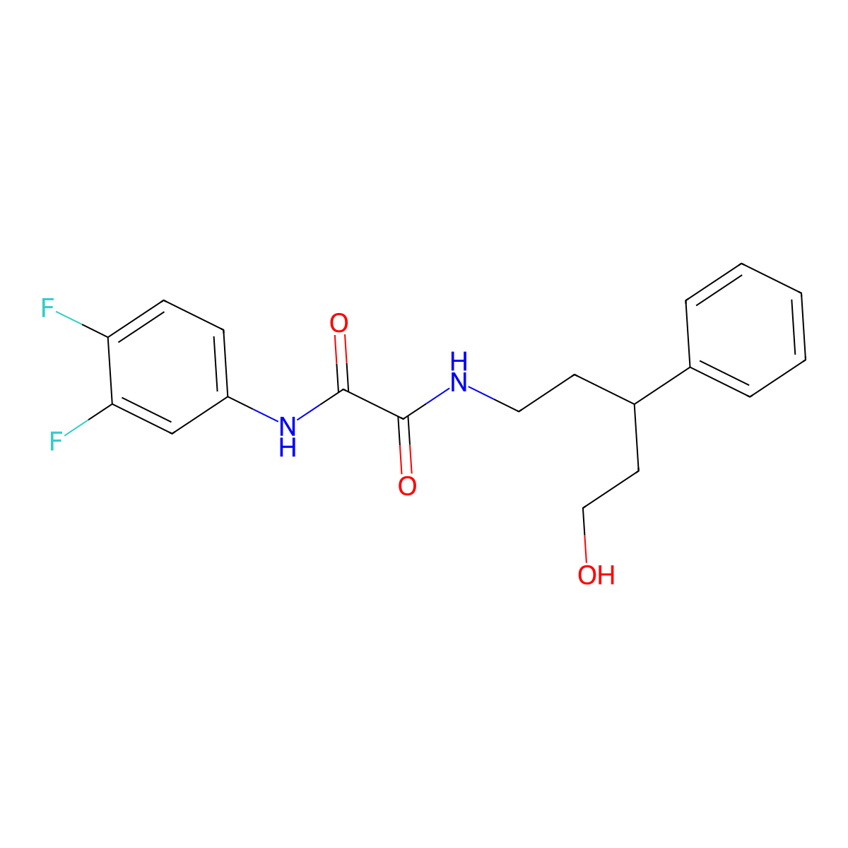 N1-(3,4-difluorophenyl)-N2-(5-hydroxy-3-phenylpentyl)oxalamide molecular structure, CAS 1788531-02-1
