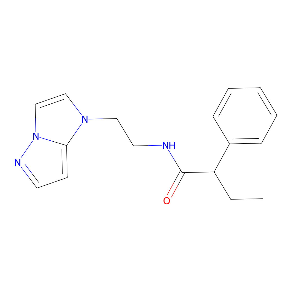 N-(2-(1H-imidazo[1,2-b]pyrazol-1-yl)ethyl)-2-phenylbutanamide molecular structure, CAS 1788532-72-8