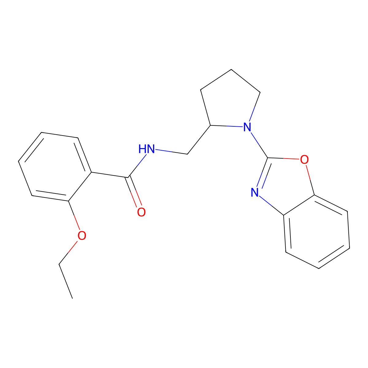 N-((1-(benzo[d]oxazol-2-yl)pyrrolidin-2-yl)methyl)-2-ethoxybenzamide molecular structure, CAS 1788533-79-8