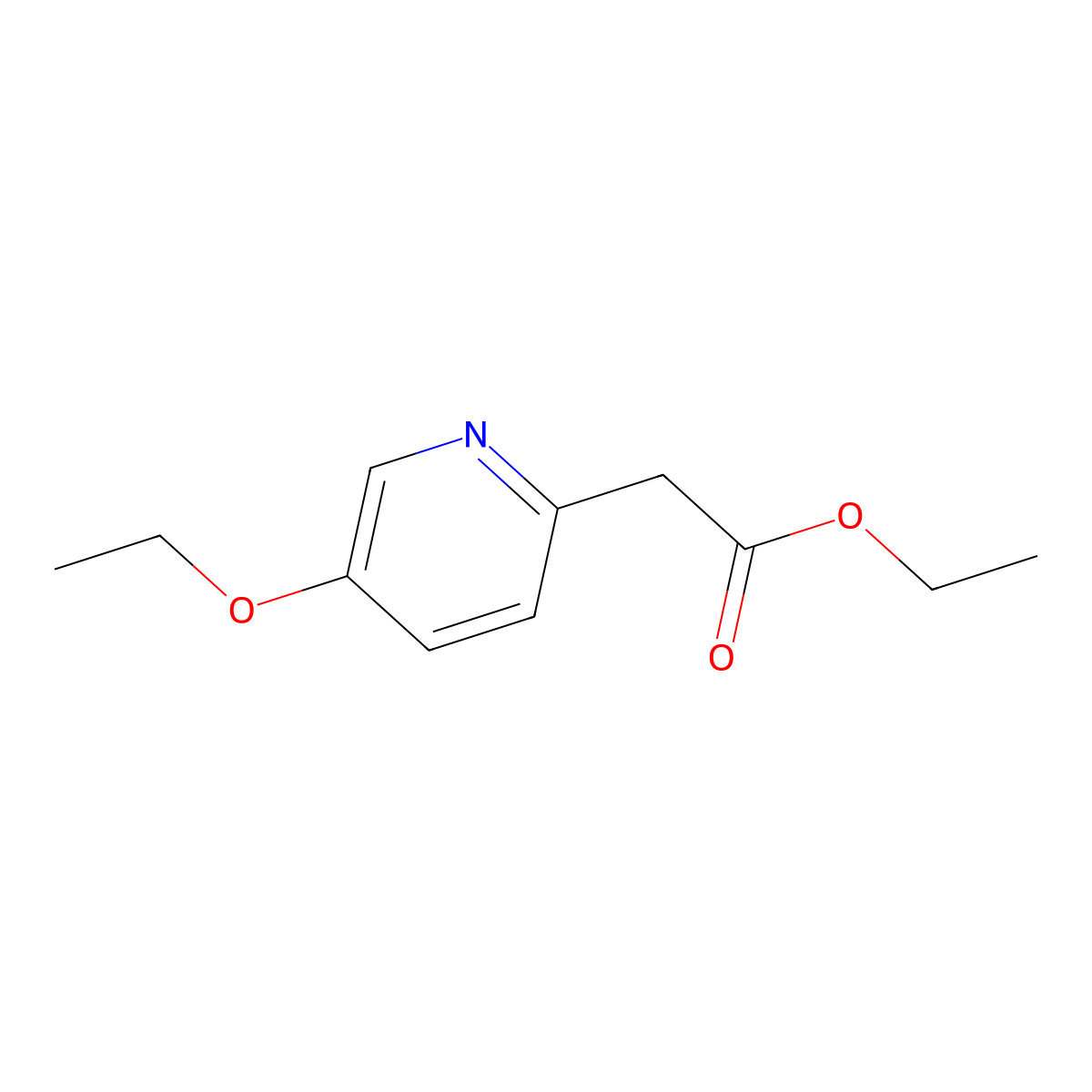 Ethyl 2-(5-ethoxypyridin-2-yl)acetate molecular structure, CAS 1788542-89-1