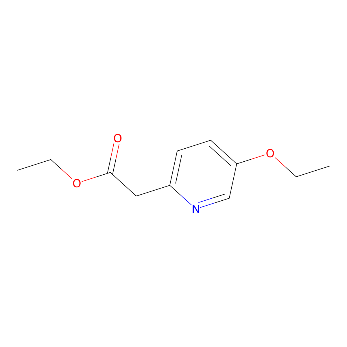 Ethyl 2-(5-ethoxypyridin-2-yl)acetate molecular structure, CAS 1788542-89-1