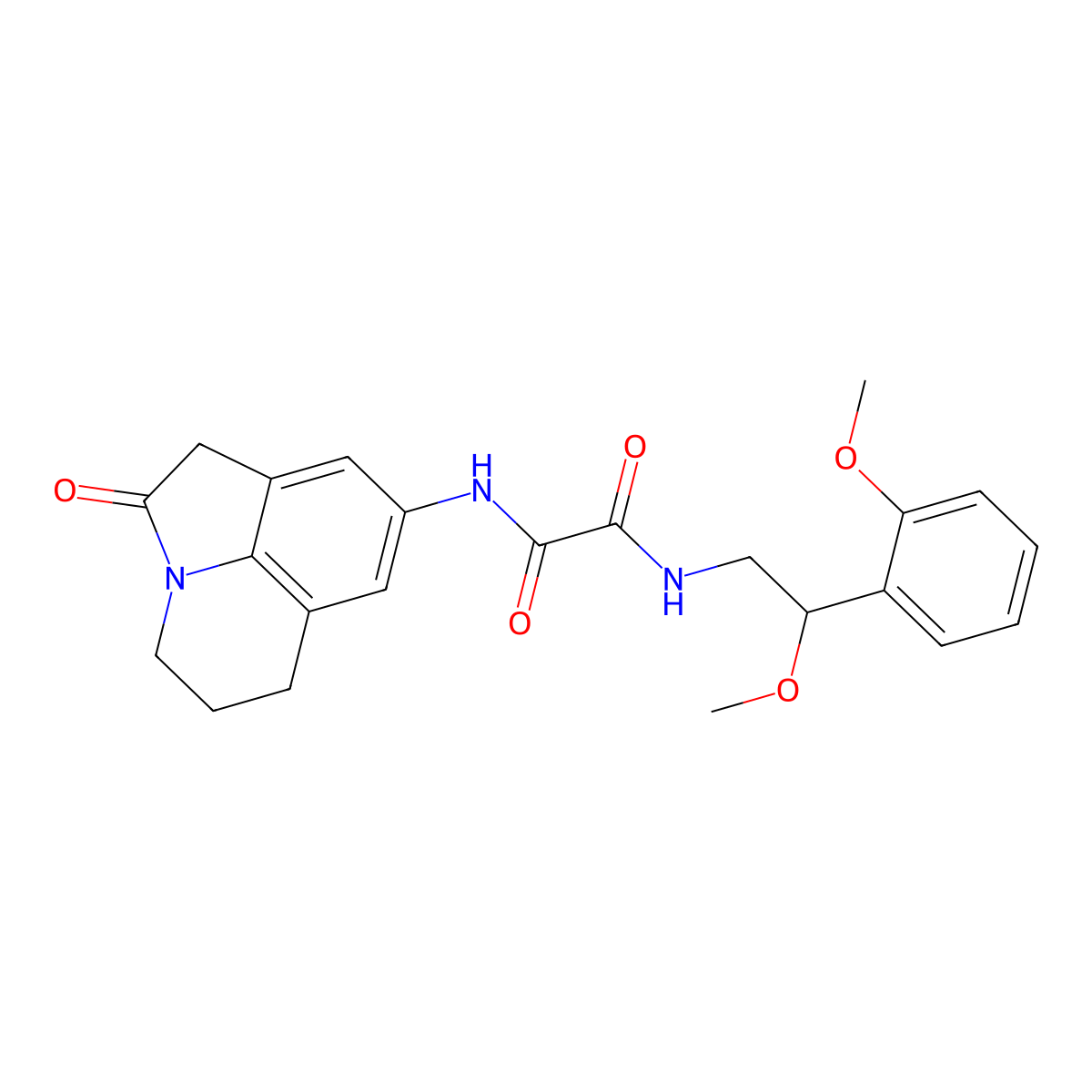 N'-[2-methoxy-2-(2-methoxyphenyl)ethyl]-N-{2-oxo-1-azatricyclo[6.3.1.0^{4,12}]dodeca-4,6,8(12)-trien-6-yl}ethanediamide molecular structure, CAS 1788558-80-4