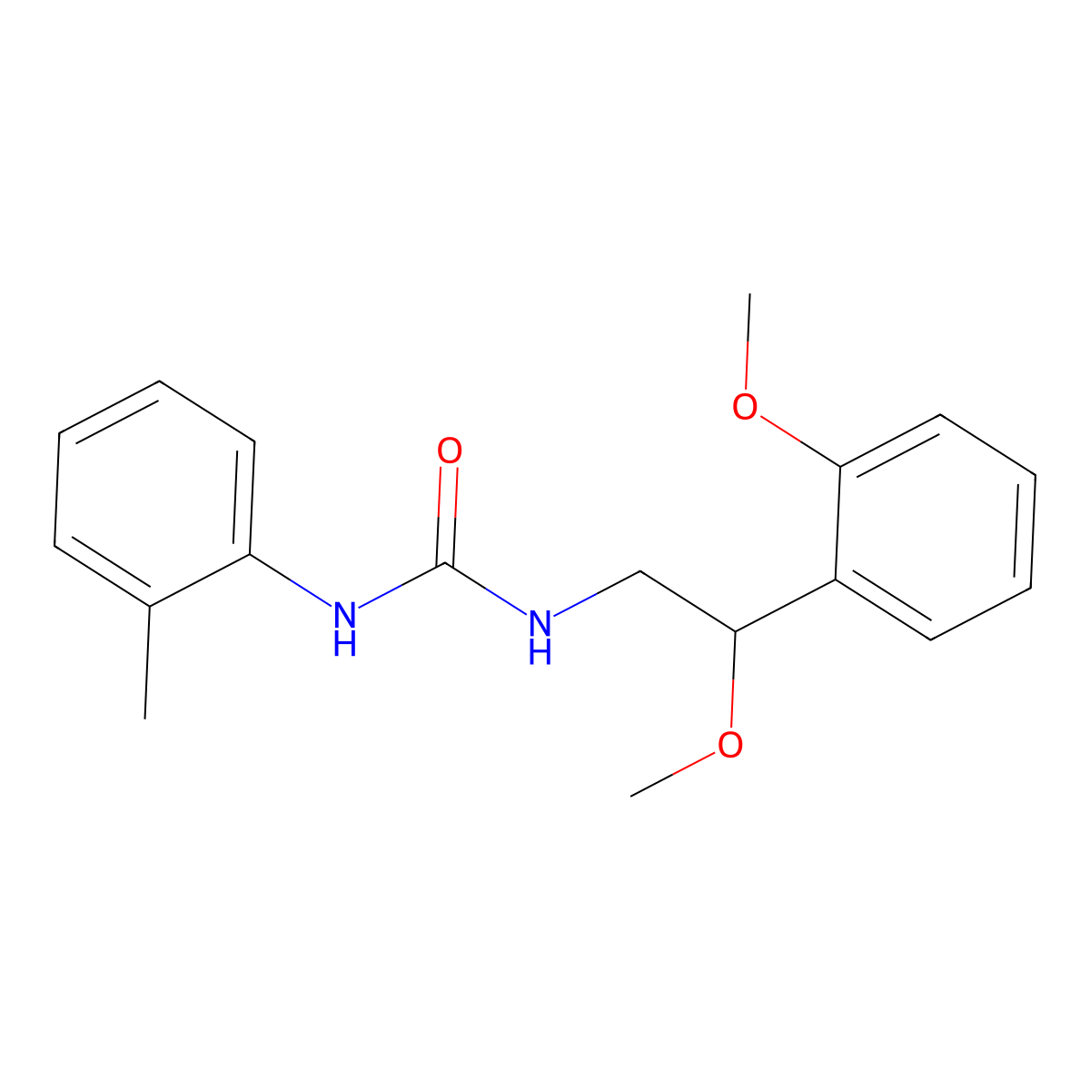 1-(2-Methoxy-2-(2-methoxyphenyl)ethyl)-3-(o-tolyl)urea molecular structure, CAS 1788558-88-2