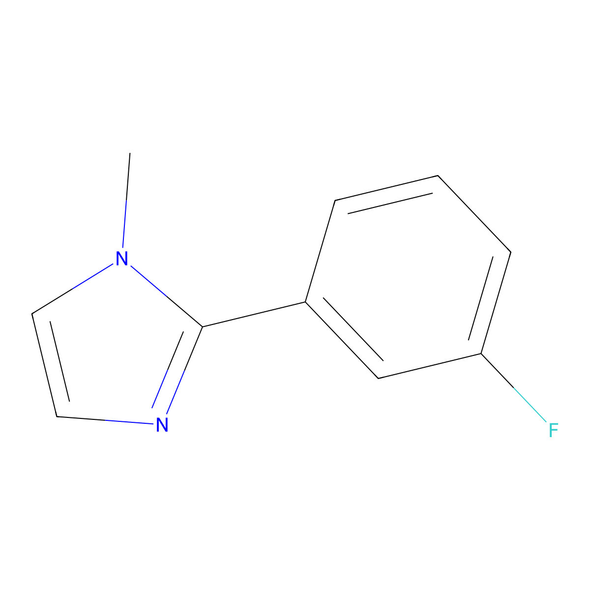 2-(3-fluorophenyl)-1-methyl-1H-imidazole molecular structure, CAS 1788575-61-0
