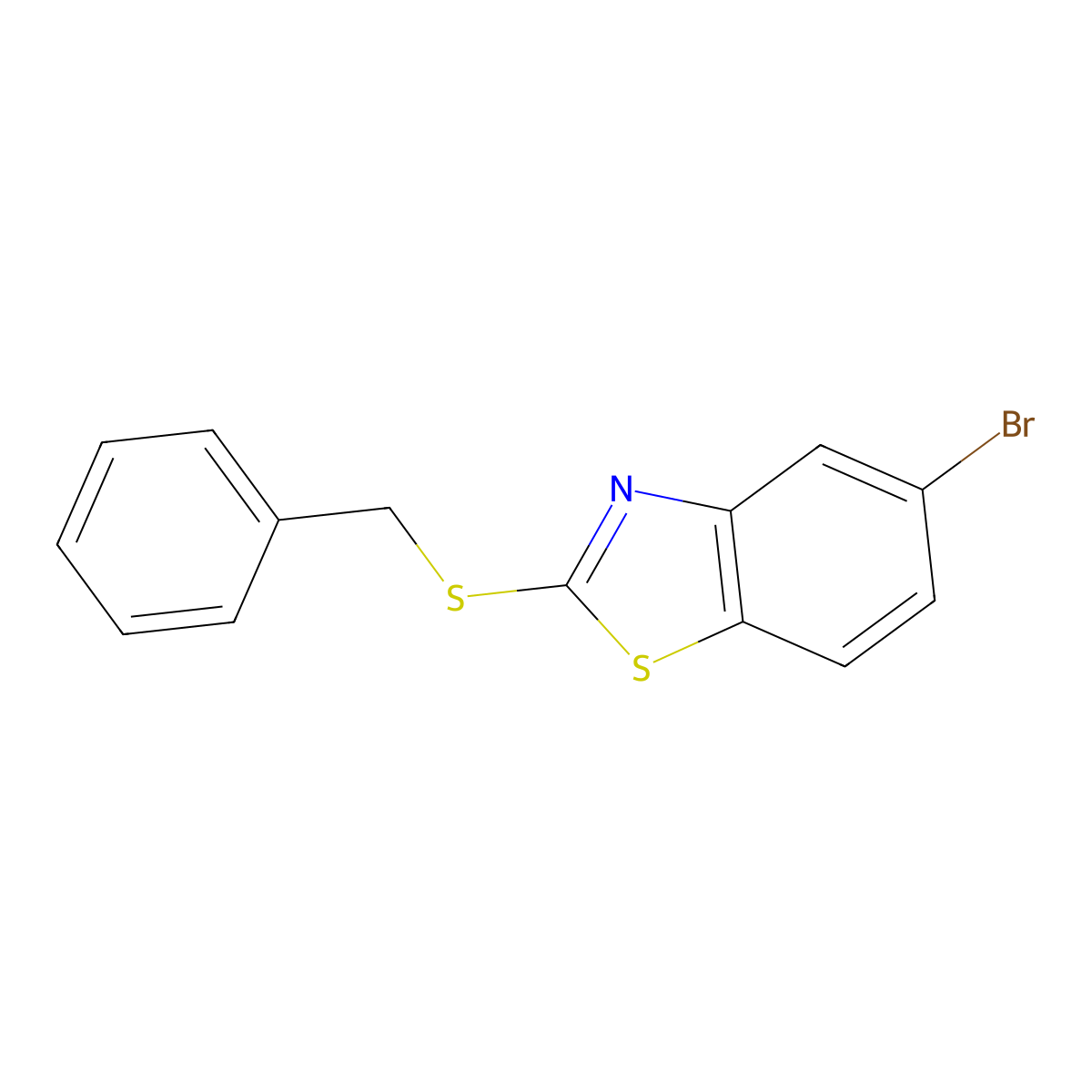 2-(Benzylthio)-5-bromobenzo[d]thiazole molecular structure, CAS 1788589-73-0