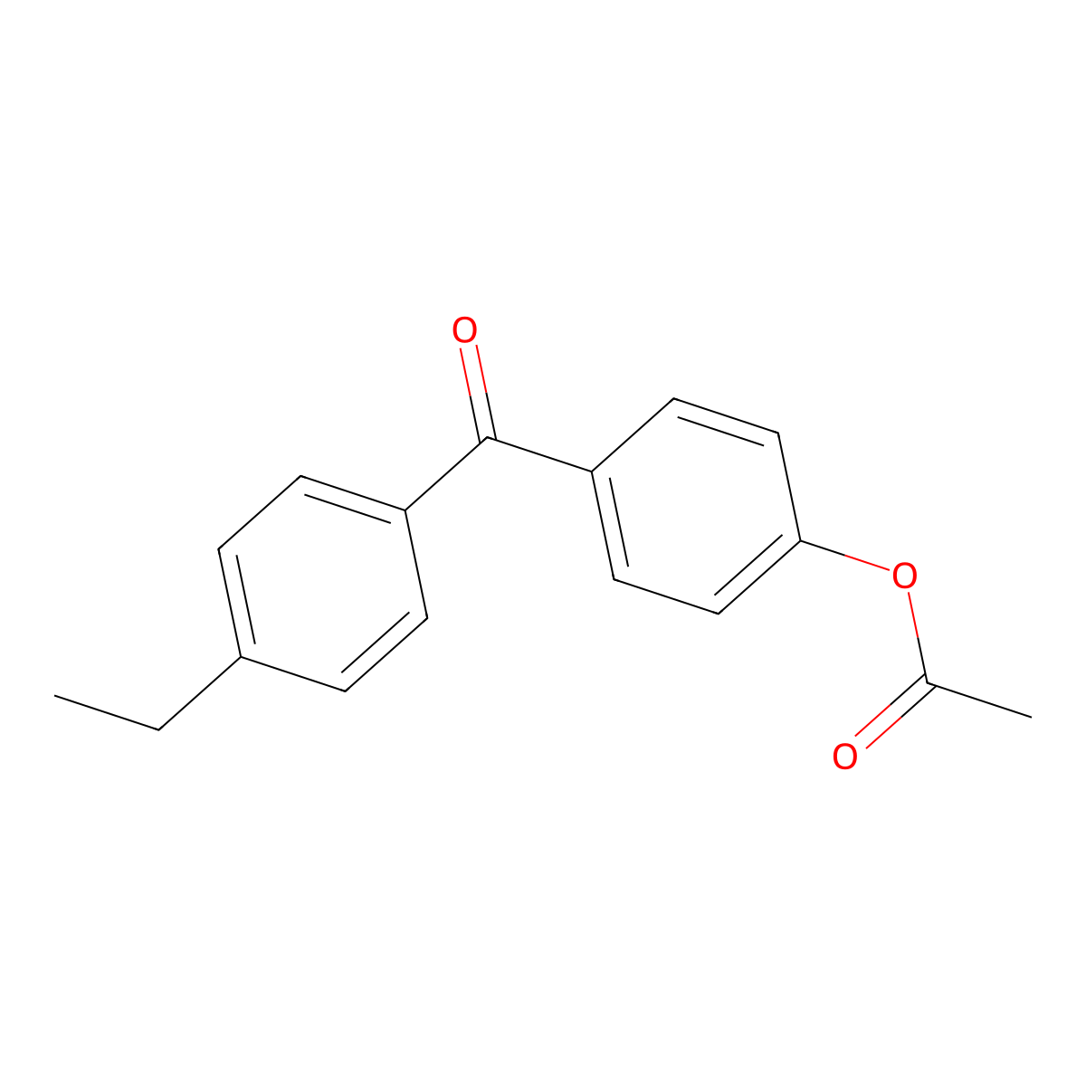 4-Acetoxy-4'-ethylbenzophenone molecular structure, CAS 178860-08-7