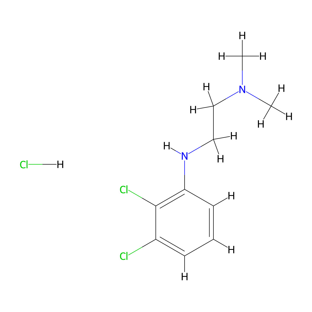 2,3-dichloro-N-[2-(dimethylamino)ethyl]aniline hydrochloride molecular structure, CAS 1788601-98-8
