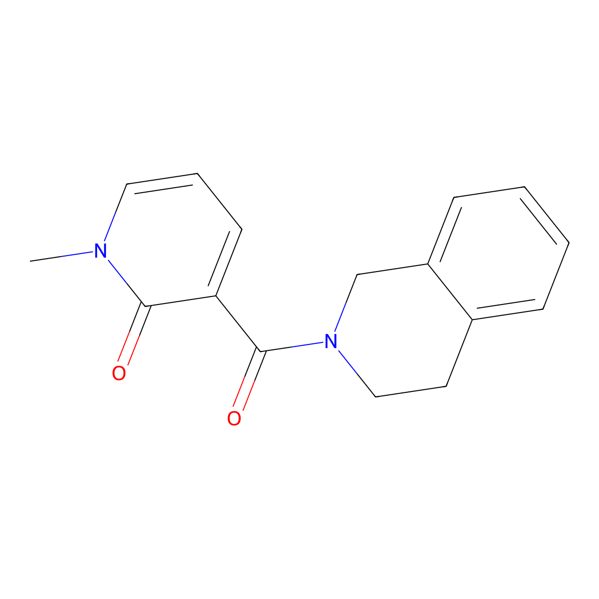 1-methyl-3-(1,2,3,4-tetrahydroisoquinoline-2-carbonyl)pyridin-2(1H)-one molecular structure, CAS 1788647-34-6