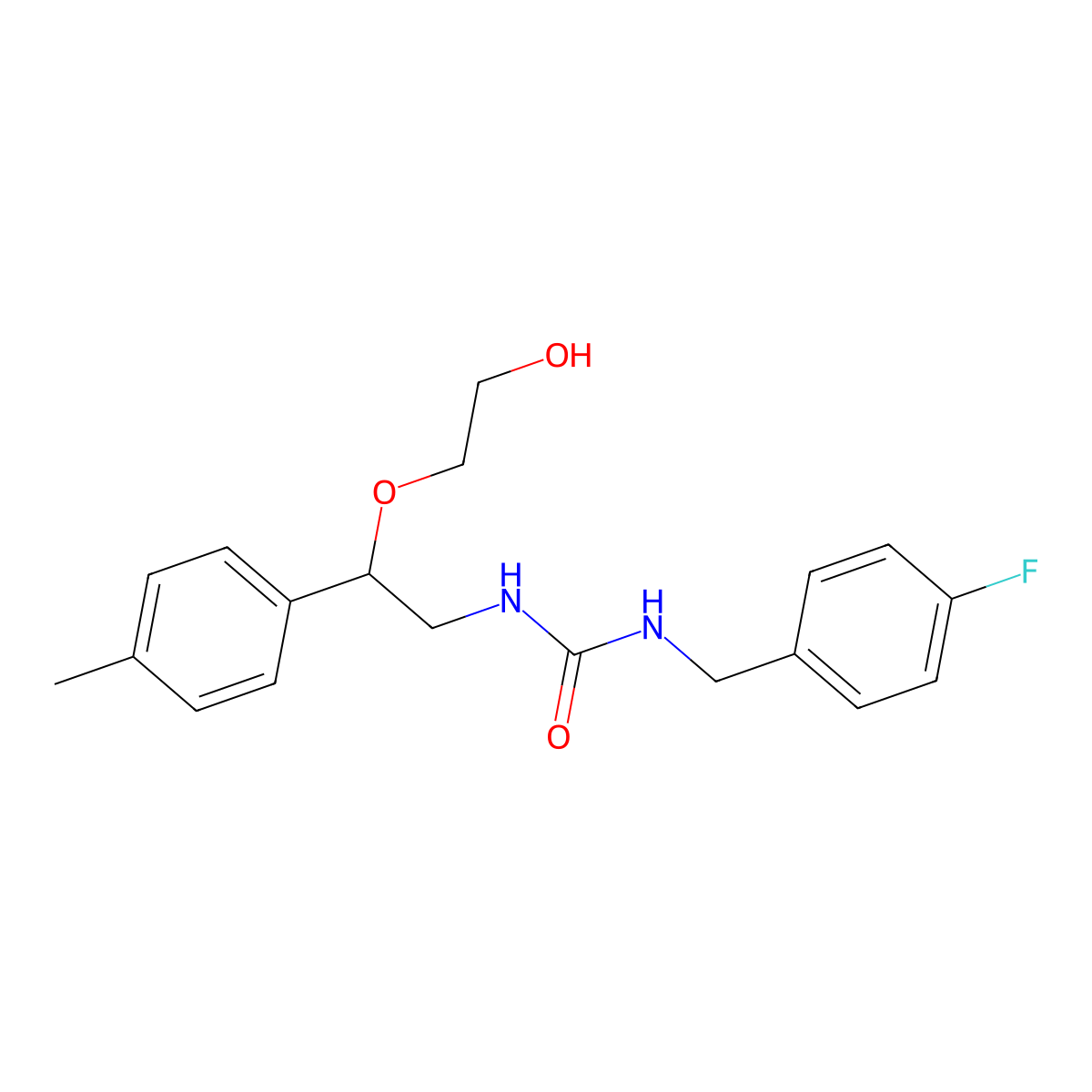 1-(4-Fluorobenzyl)-3-(2-(2-hydroxyethoxy)-2-(p-tolyl)ethyl)urea molecular structure, CAS 1788672-98-9