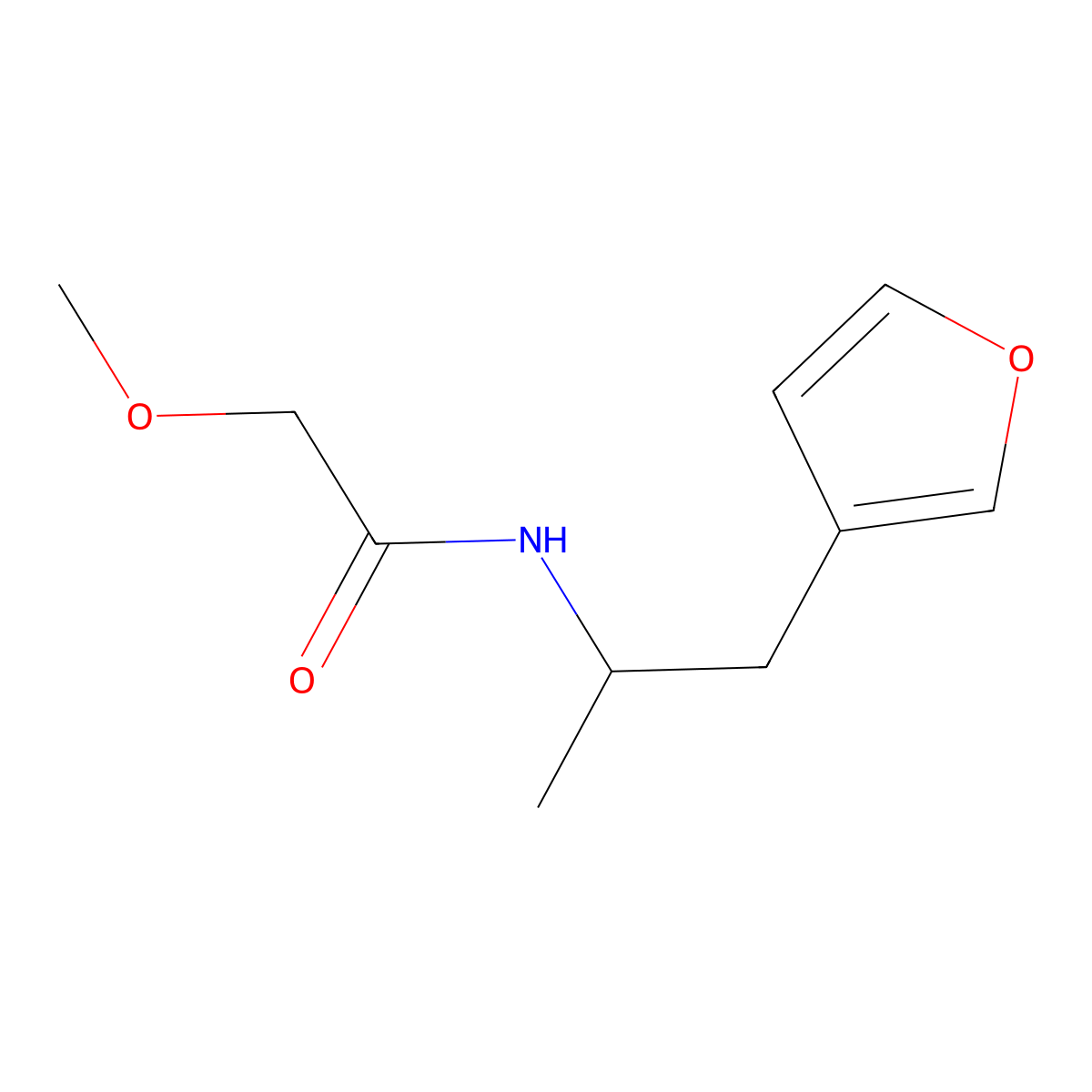 N-[1-(furan-3-yl)propan-2-yl]-2-methoxyacetamide molecular structure, CAS 1788674-37-2
