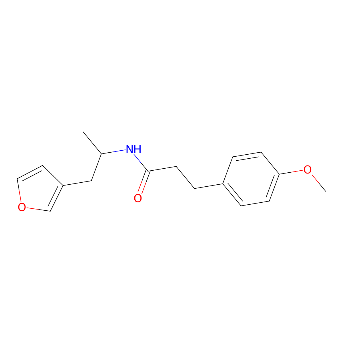 N-[1-(furan-3-yl)propan-2-yl]-3-(4-methoxyphenyl)propanamide molecular structure, CAS 1788674-54-3