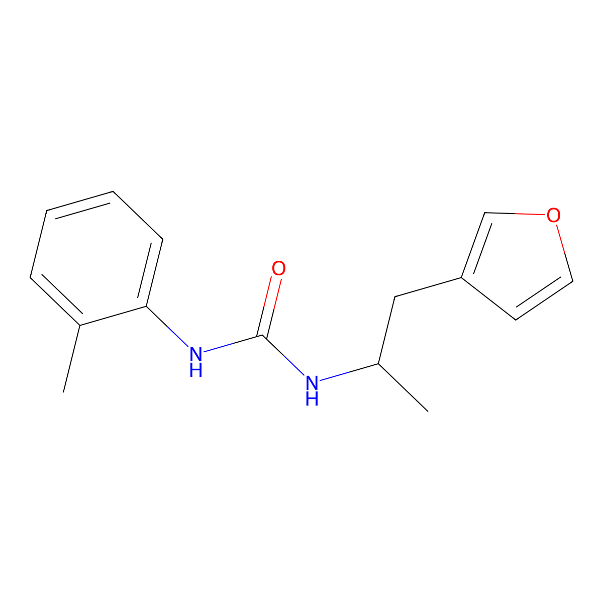 1-(1-(Furan-3-yl)propan-2-yl)-3-(o-tolyl)urea molecular structure, CAS 1788675-08-0
