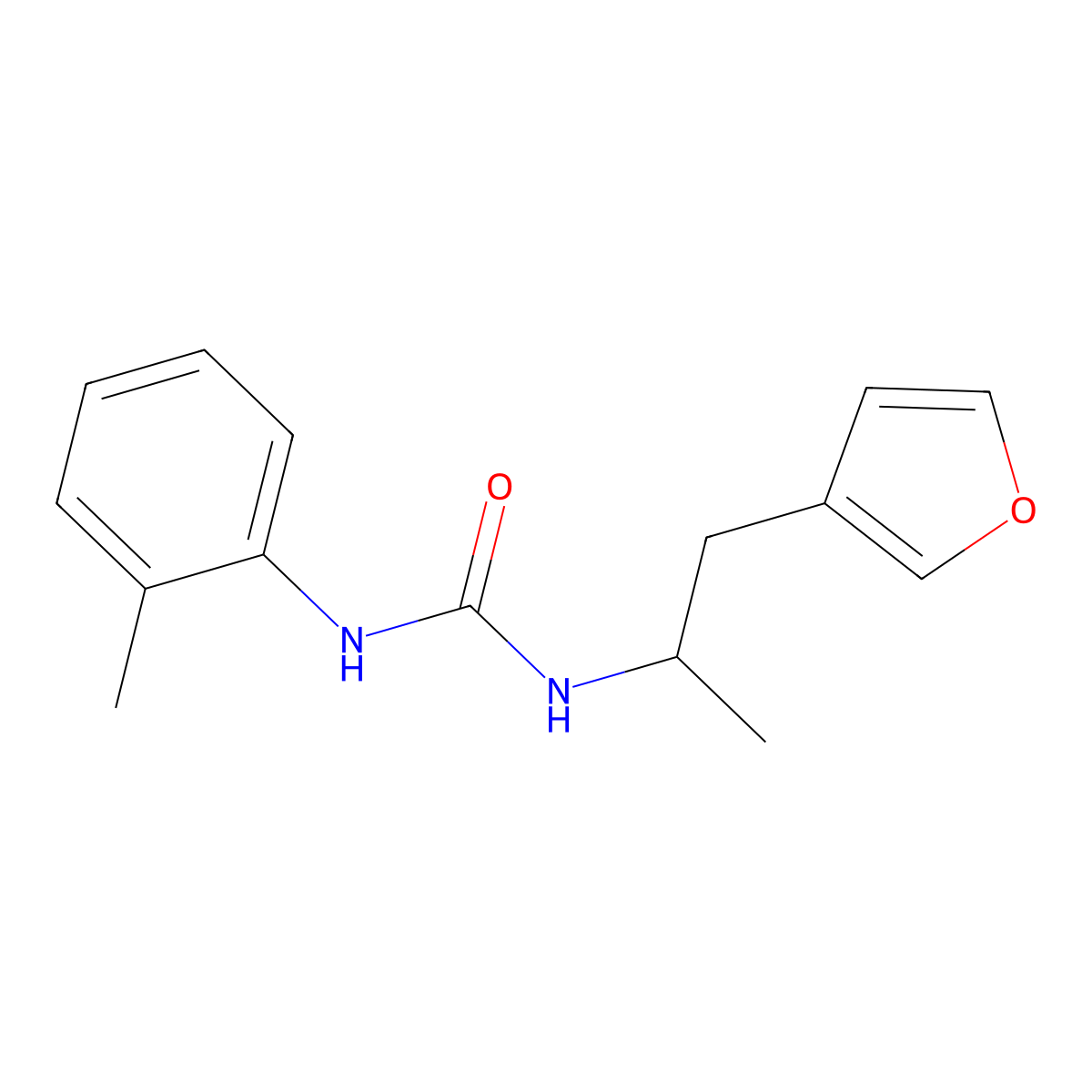 1-(1-(Furan-3-yl)propan-2-yl)-3-(o-tolyl)urea molecular structure, CAS 1788675-08-0