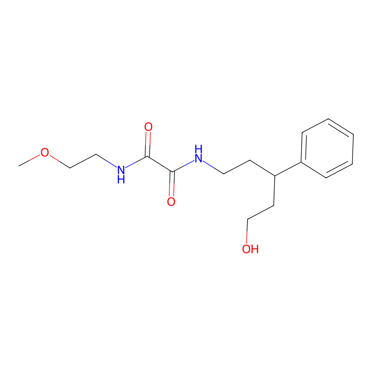 N1-(5-hydroxy-3-phenylpentyl)-N2-(2-methoxyethyl)oxalamide molecular structure, CAS 1788678-09-0