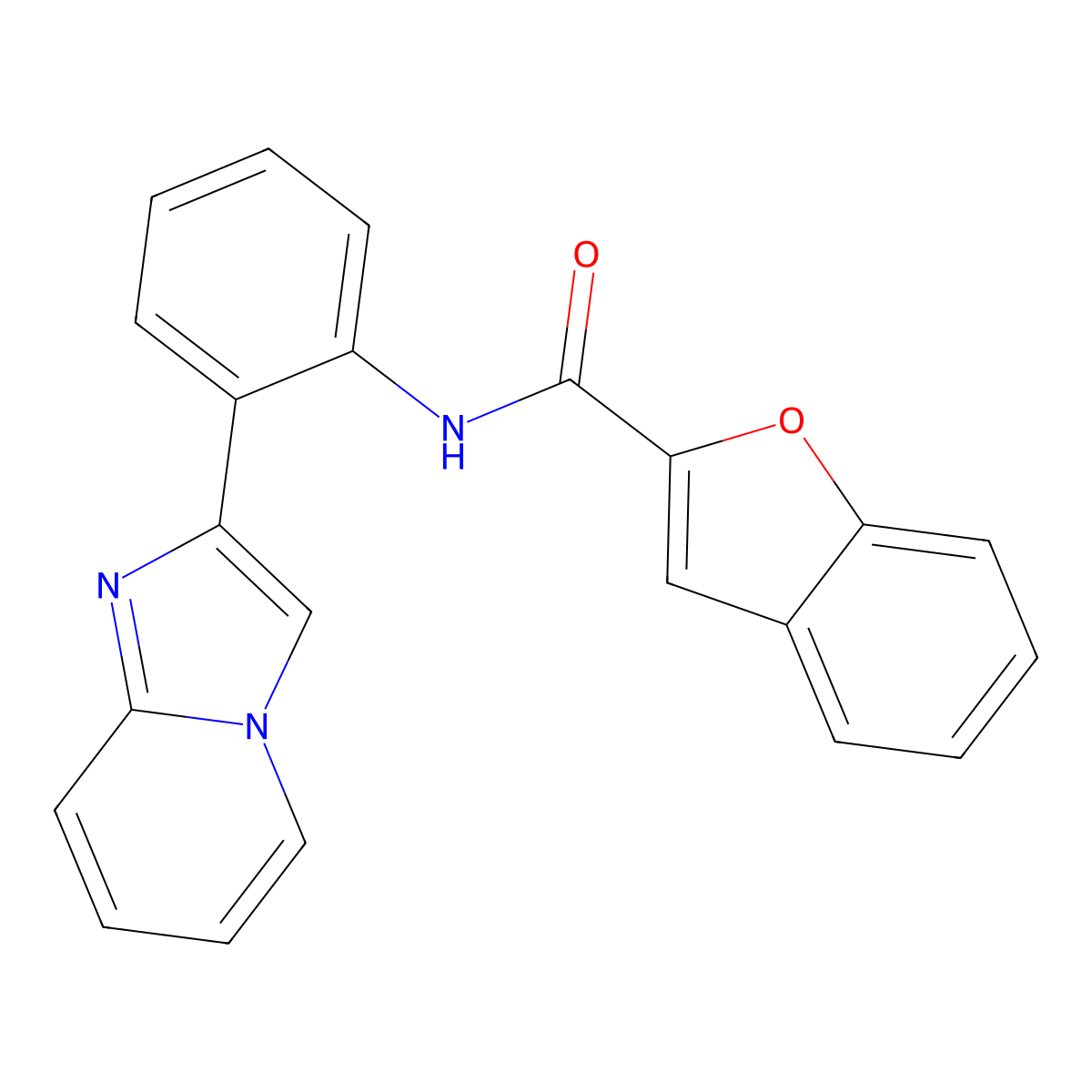 N-(2-(imidazo[1,2-a]pyridin-2-yl)phenyl)benzofuran-2-carboxamide molecular structure, CAS 1788678-34-1