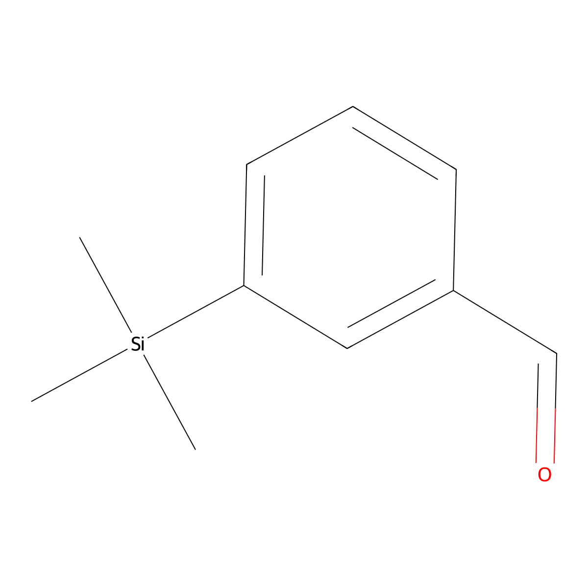 3-(Trimethylsilyl)benzaldehyde molecular structure, CAS 17887-54-6