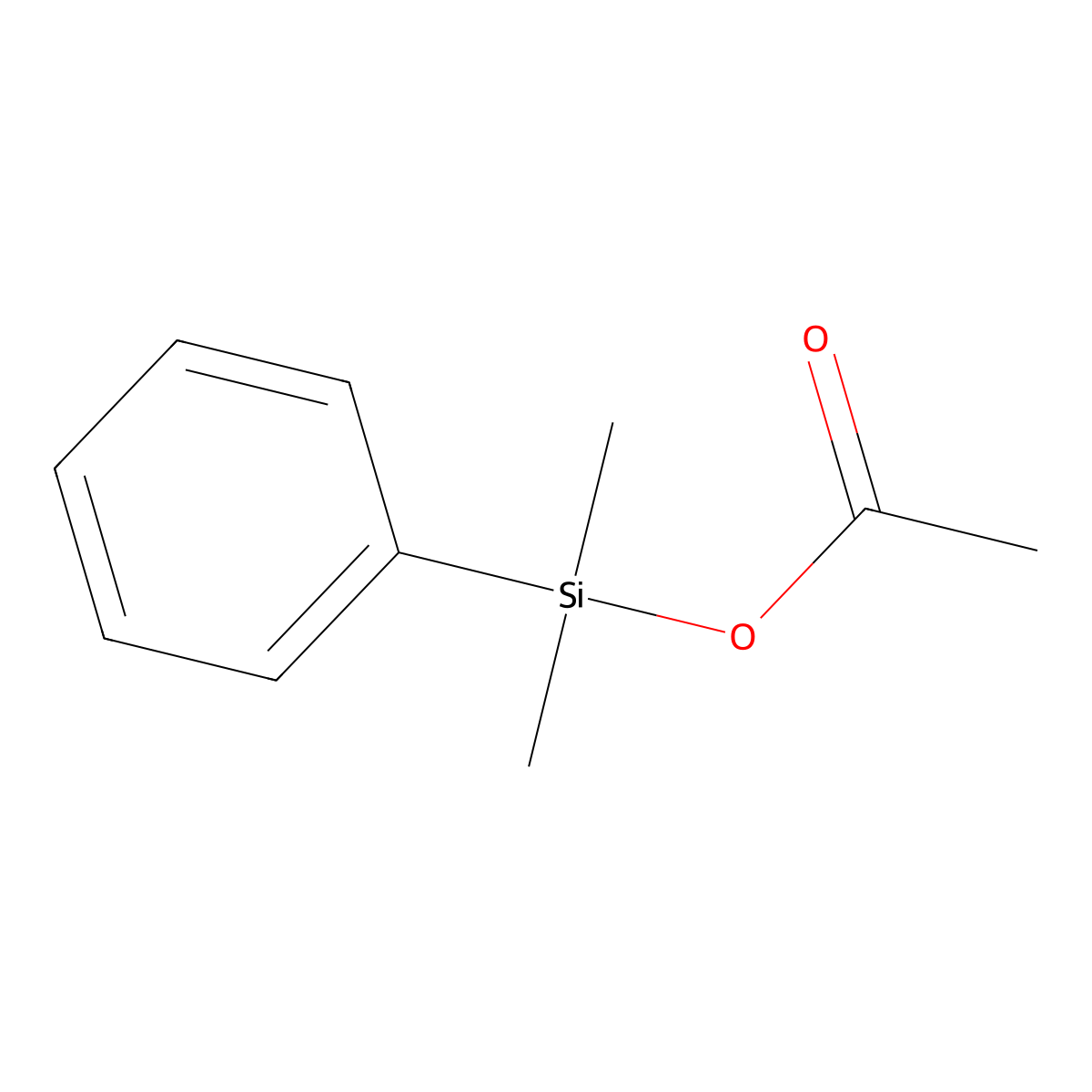 Silanol, 1,1-dimethyl-1-phenyl-, 1-acetate molecular structure, CAS 17887-60-4