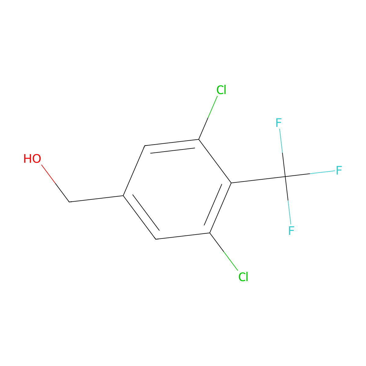 [3,5-Dichloro-4-(trifluoromethyl)phenyl]methanol molecular structure, CAS 1788733-89-0