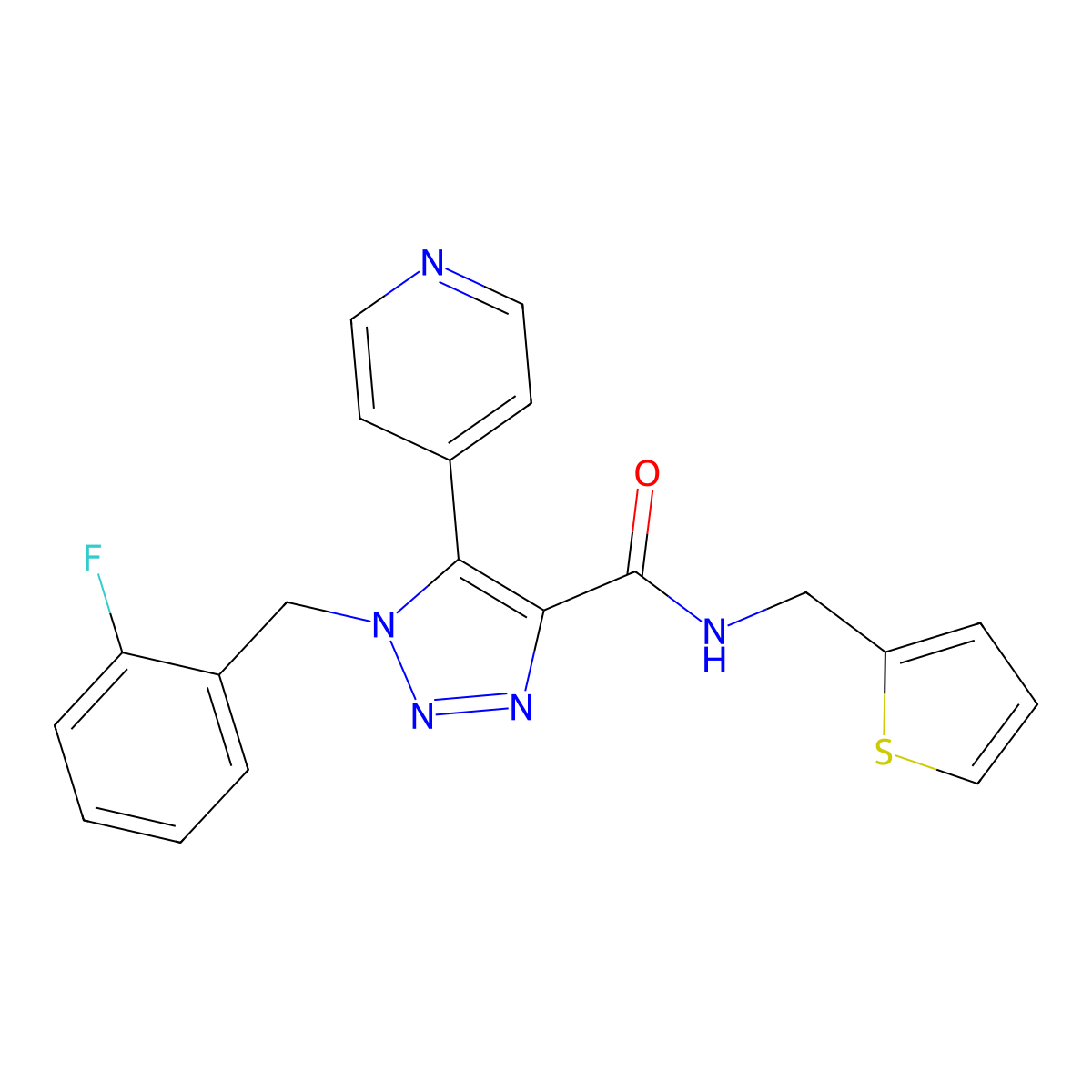 C20H16FN5OS molecular structure, CAS 1788769-66-3