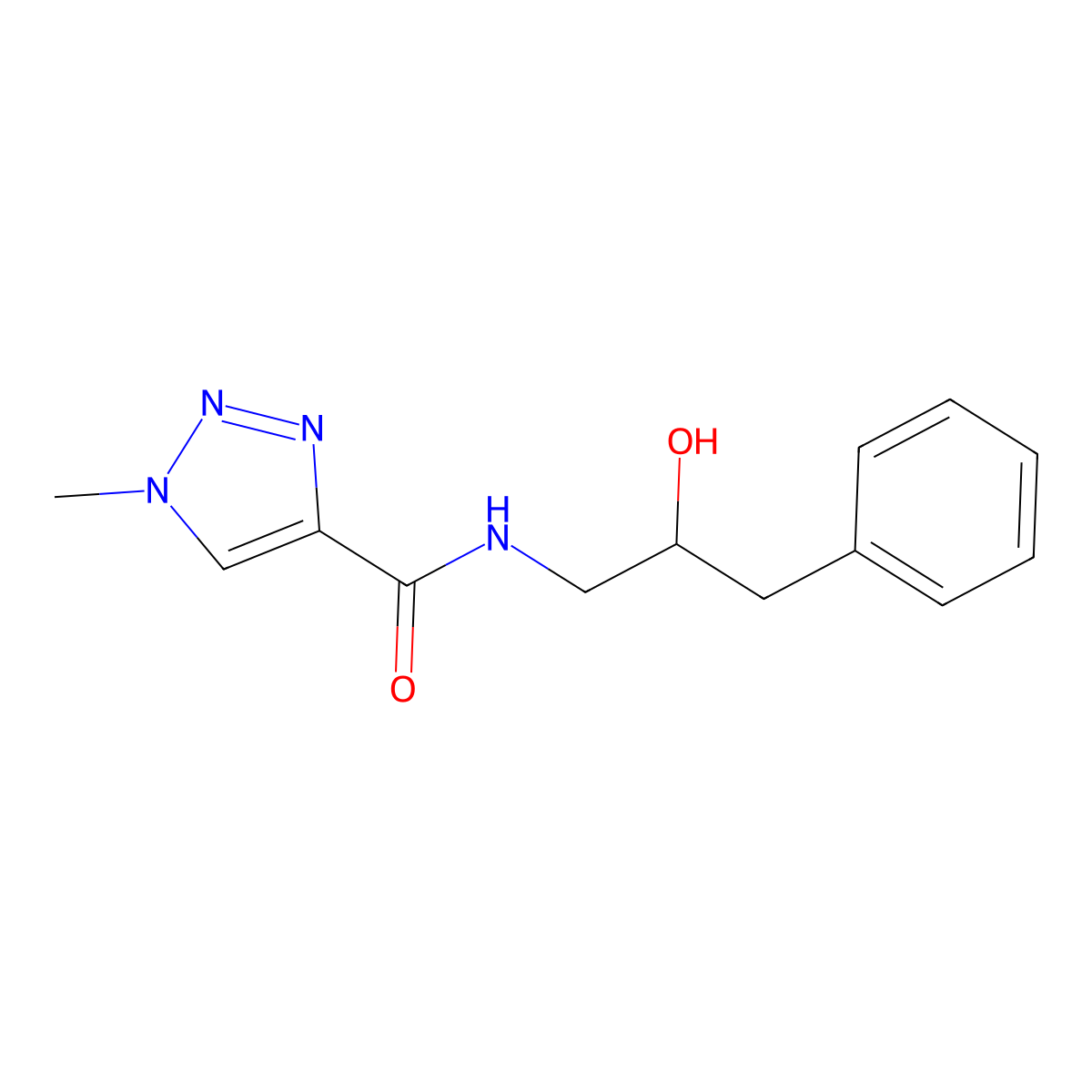 N-(2-hydroxy-3-phenylpropyl)-1-methyl-1H-1,2,3-triazole-4-carboxamide molecular structure, CAS 1788771-95-8