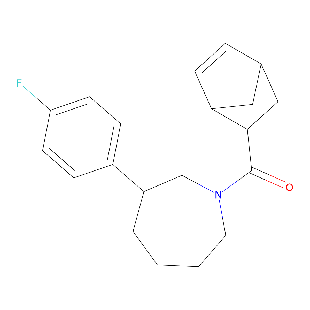 Bicyclo[2.2.1]hept-5-en-2-yl(3-(4-fluorophenyl)azepan-1-yl)methanone molecular structure, CAS 1788784-45-1