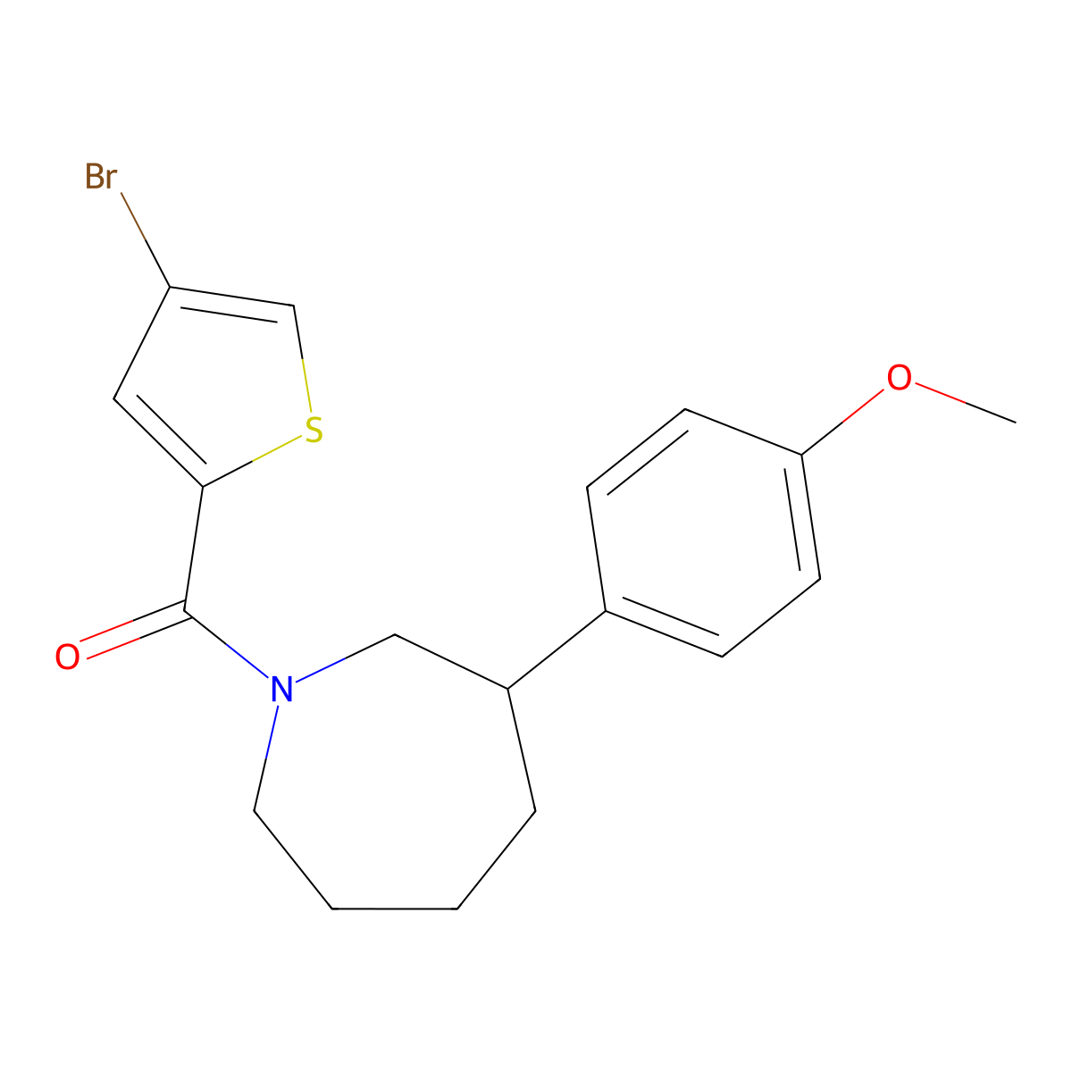 (4-Bromothiophen-2-yl)(3-(4-methoxyphenyl)azepan-1-yl)methanone molecular structure, CAS 1788784-76-8