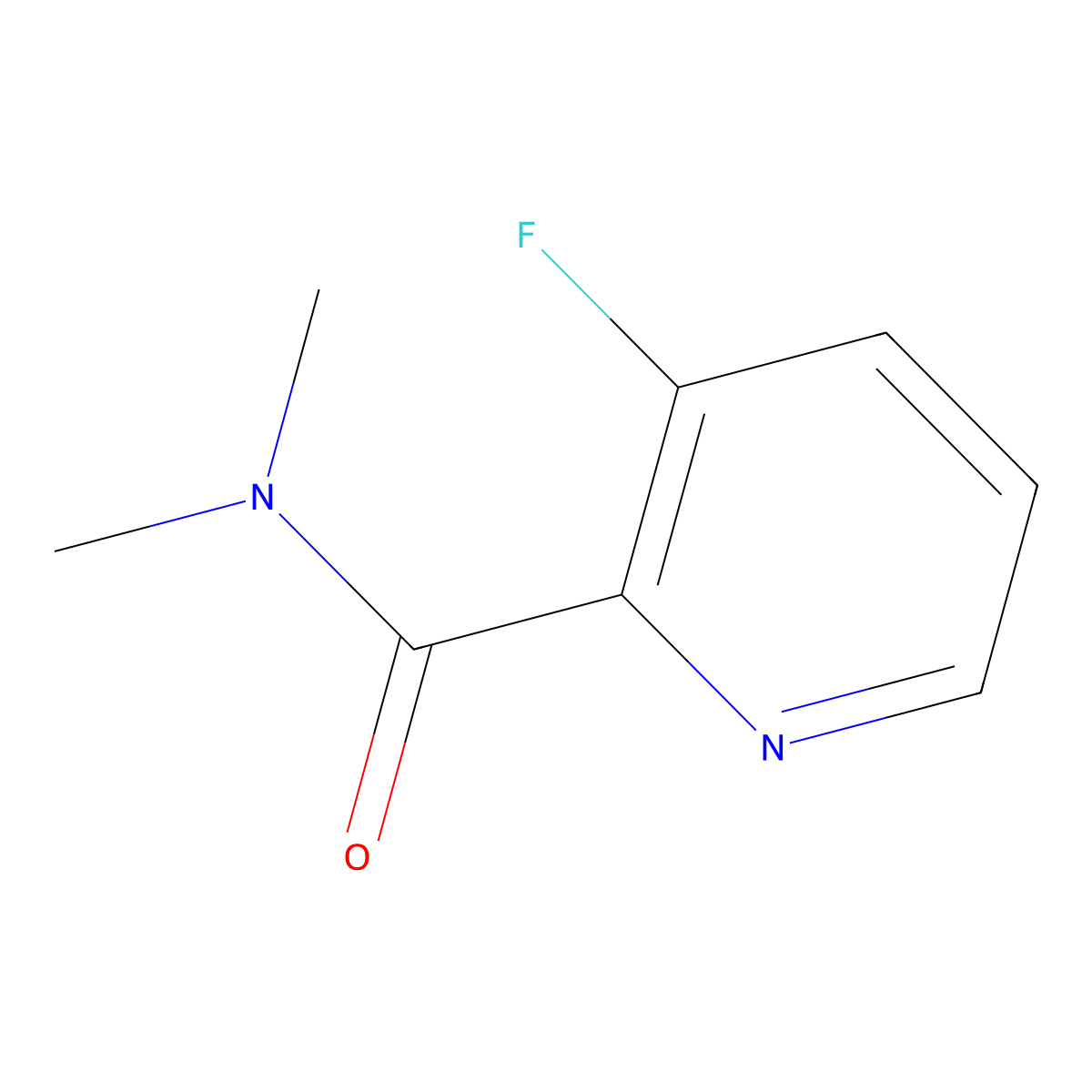 3-Fluoro-N,N-dimethylpicolinamide molecular structure, CAS 1788835-38-0