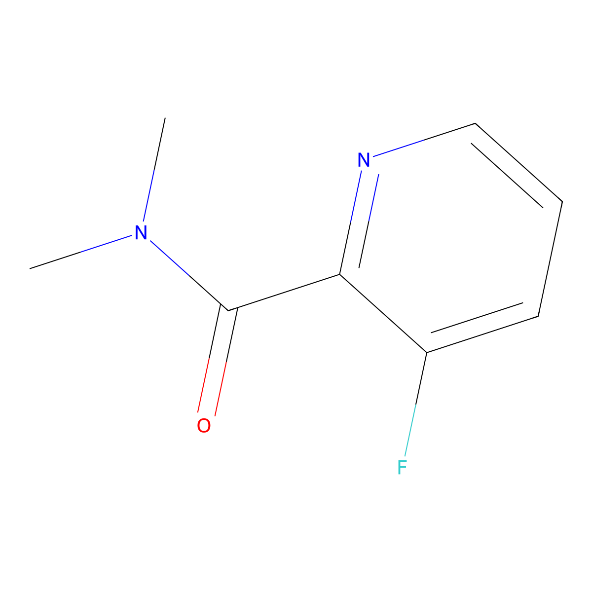 3-Fluoro-N,N-dimethylpicolinamide molecular structure, CAS 1788835-38-0