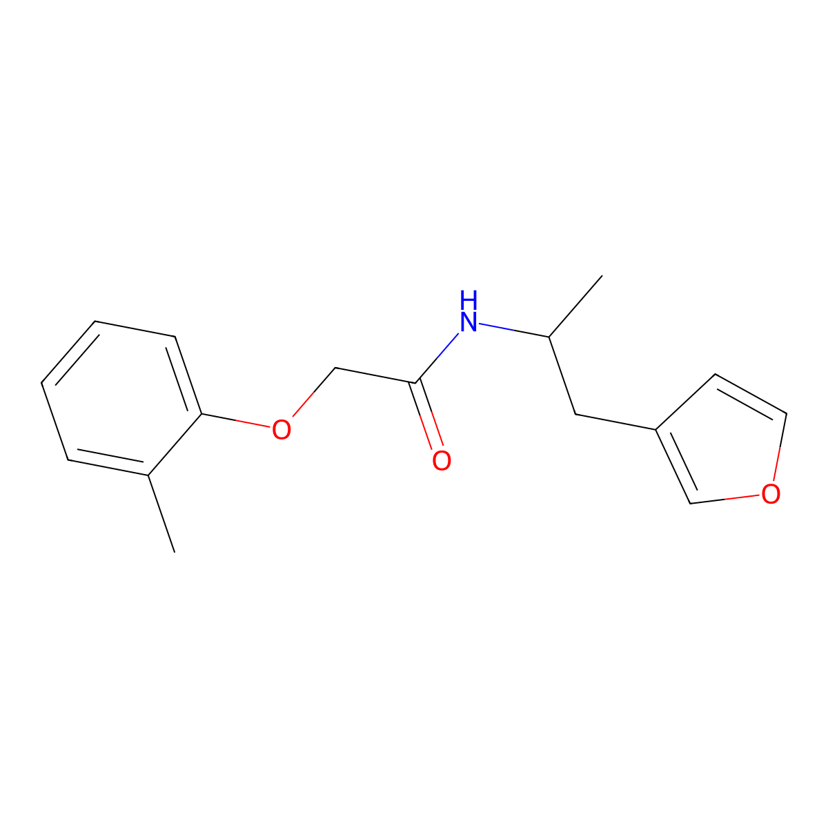 N-(1-(furan-3-yl)propan-2-yl)-2-(o-tolyloxy)acetamide molecular structure, CAS 1788843-18-4