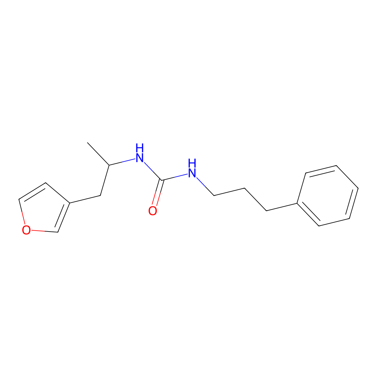 1-(1-(Furan-3-yl)propan-2-yl)-3-(3-phenylpropyl)urea molecular structure, CAS 1788843-52-6