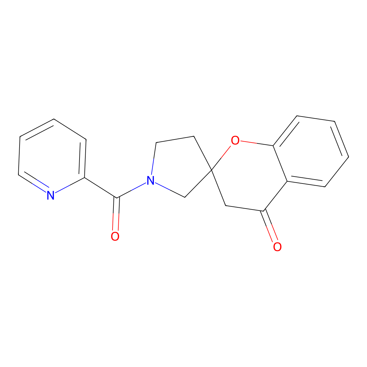 1'-Picolinoylspiro[chroman-2,3'-pyrrolidin]-4-one molecular structure, CAS 1788845-64-6