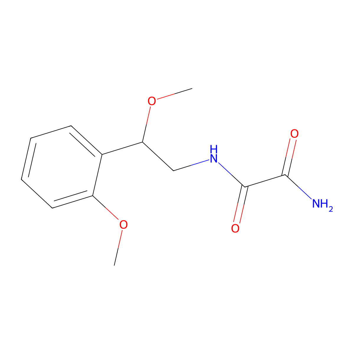 N1-(2-methoxy-2-(2-methoxyphenyl)ethyl)oxalamide molecular structure, CAS 1788847-44-8