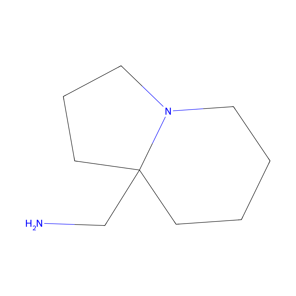 (hexahydroindolizin-8a(1H)-yl)methanamine molecular structure, CAS 1788874-20-3