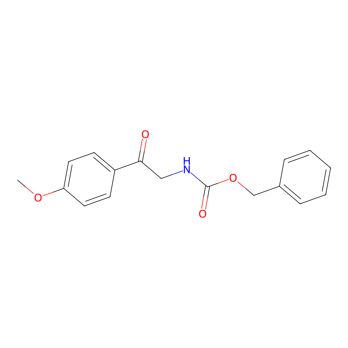Benzyl [2-(4-methoxyphenyl)-2-oxoethyl]carbamate molecular structure, CAS 178888-27-2
