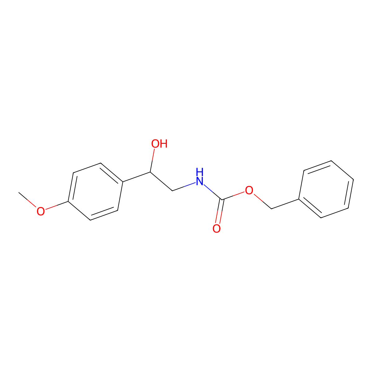 benzyl N-[(2S)-2-hydroxy-2-(4-methoxyphenyl)ethyl]carbamate molecular structure, CAS 178888-43-2