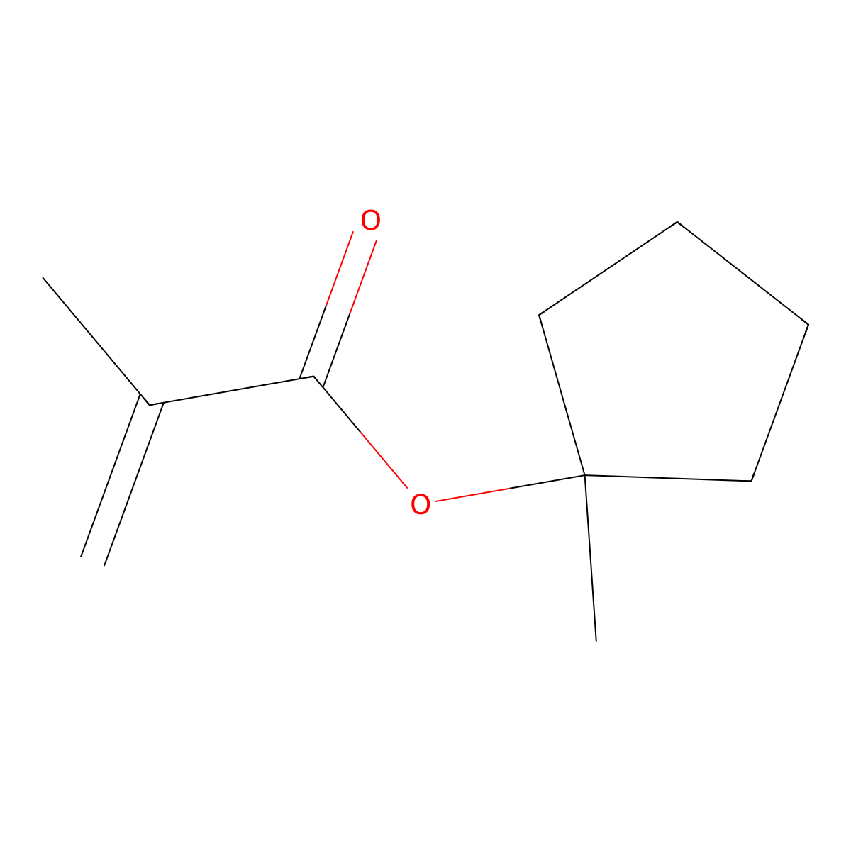 1-Methylcyclopentyl methacrylate molecular structure, CAS 178889-45-7