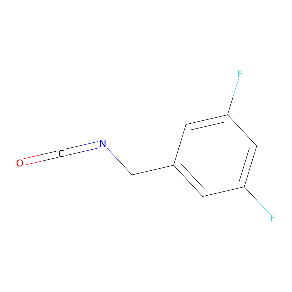 1,3-Difluoro-5-(isocyanatomethyl)benzene molecular structure, CAS 1788904-18-6