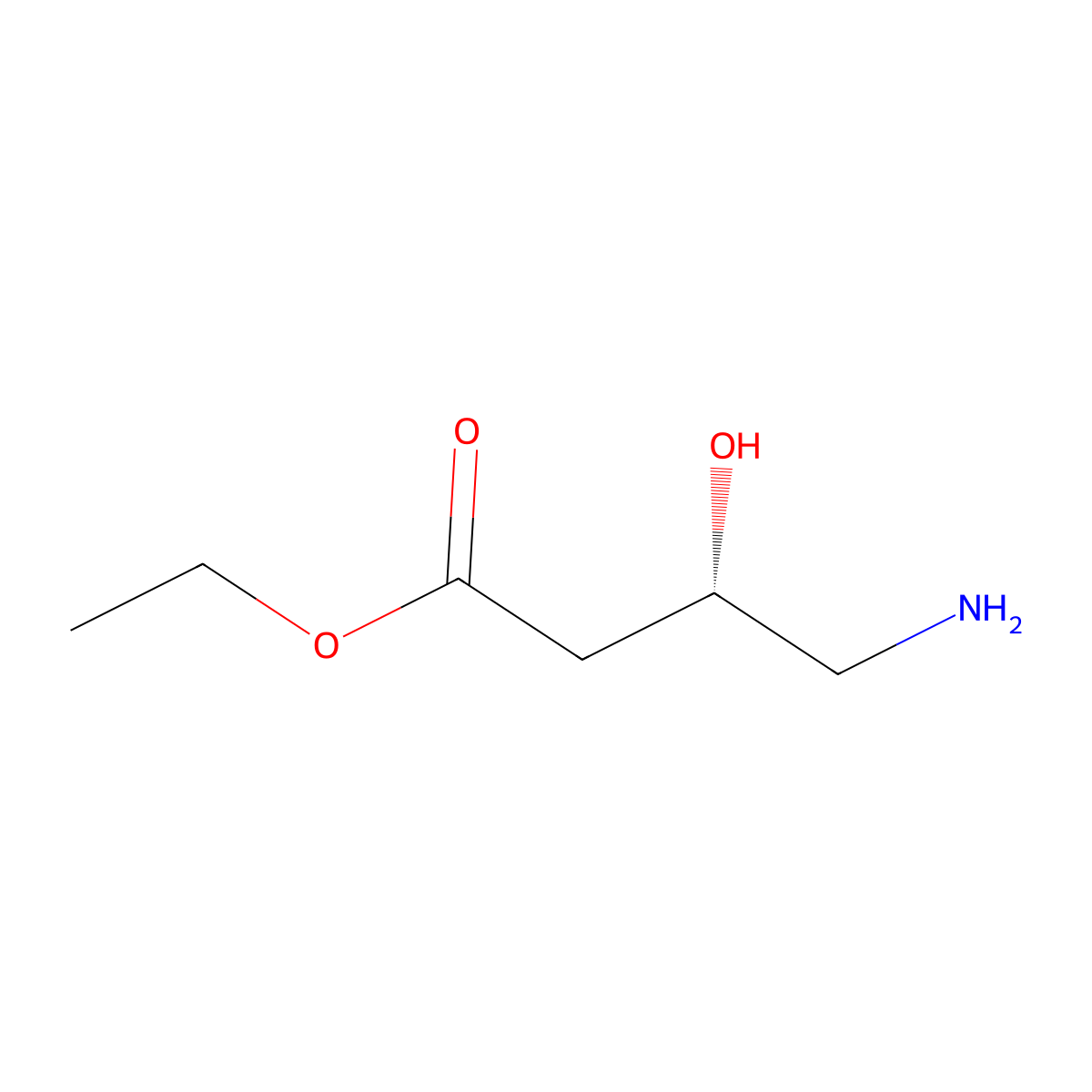 ethyl (3S)-4-amino-3-hydroxybutanoate molecular structure, CAS 178899-15-5