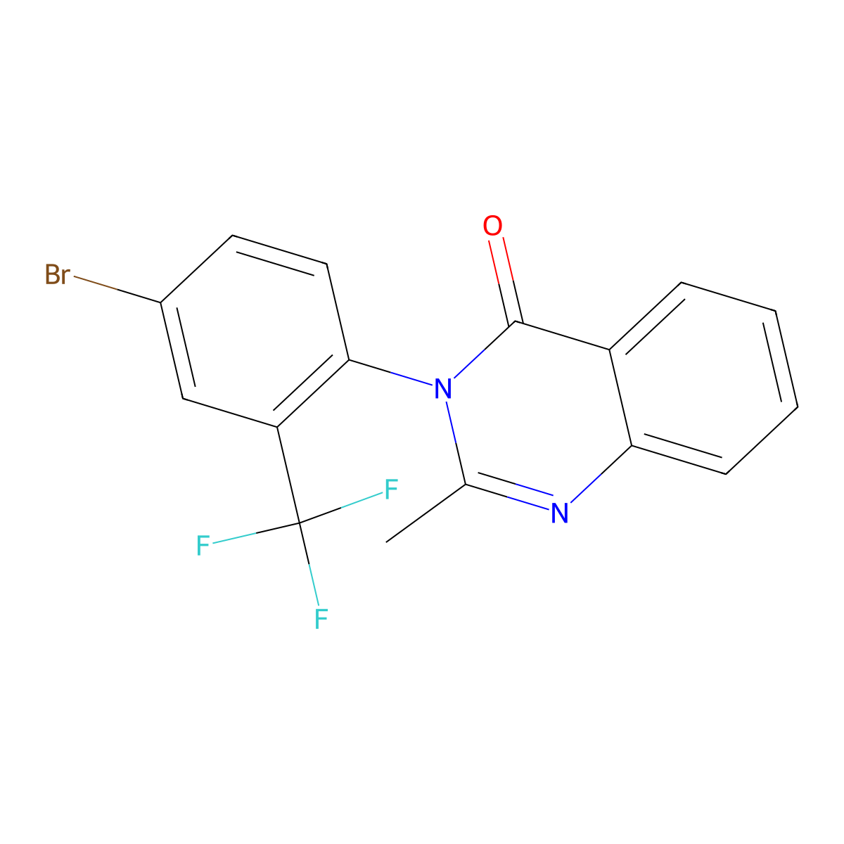 3-(4-Bromo-2-(trifluoromethyl)phenyl)-2-methyl-4(3H)-quinazolinone molecular structure, CAS 1789-02-2