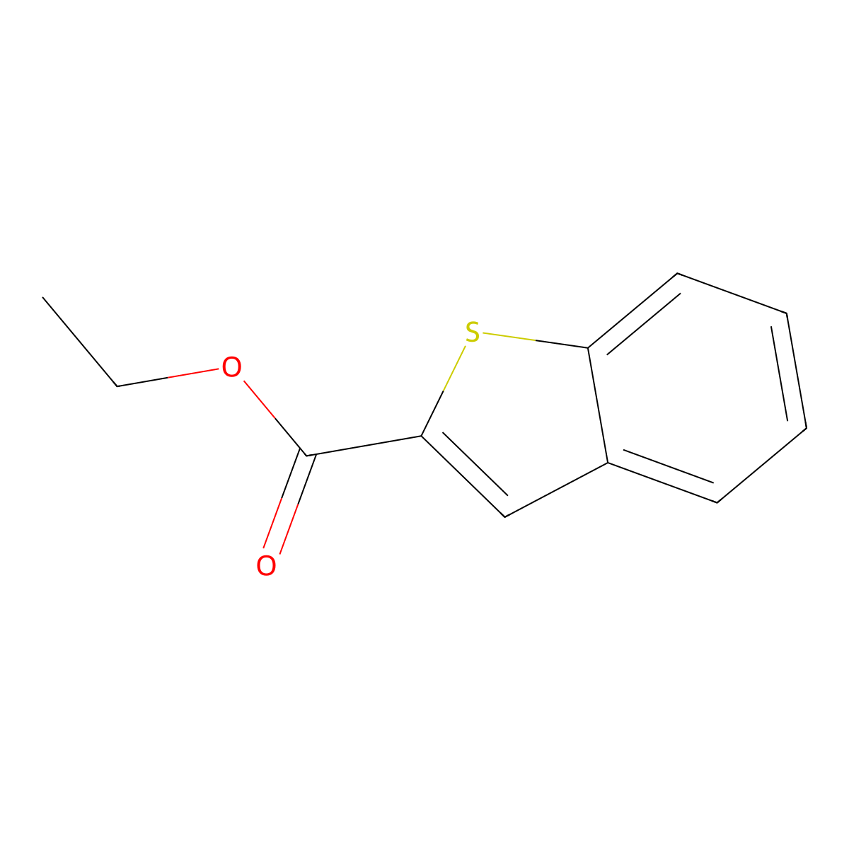 Ethyl Benzo(b)thiophene-2-carboxylate molecular structure, CAS 17890-55-0