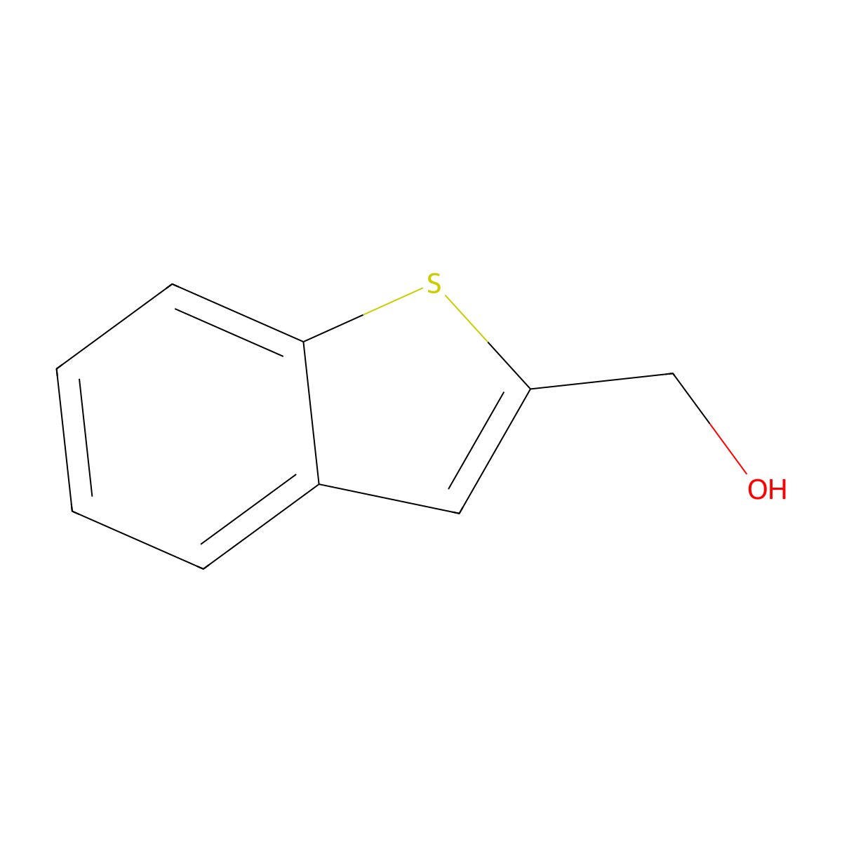 2-(Hydroxymethyl)benzo[b]thiophene molecular structure, CAS 17890-56-1