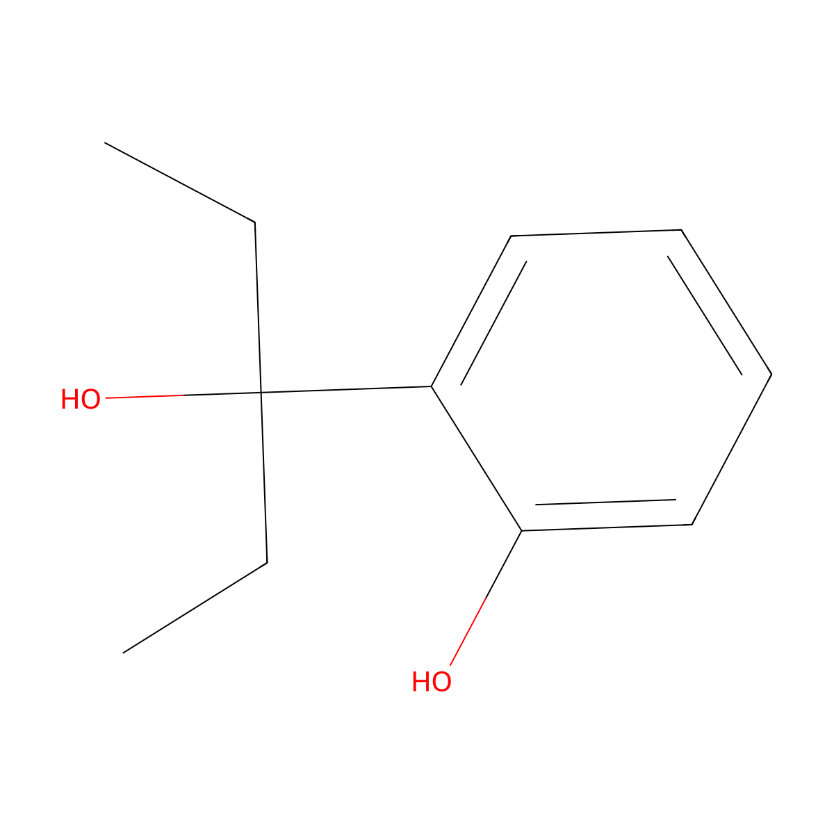 alpha,alpha-Diethyl-2-hydroxybenzenemethanol molecular structure, CAS 17890-64-1