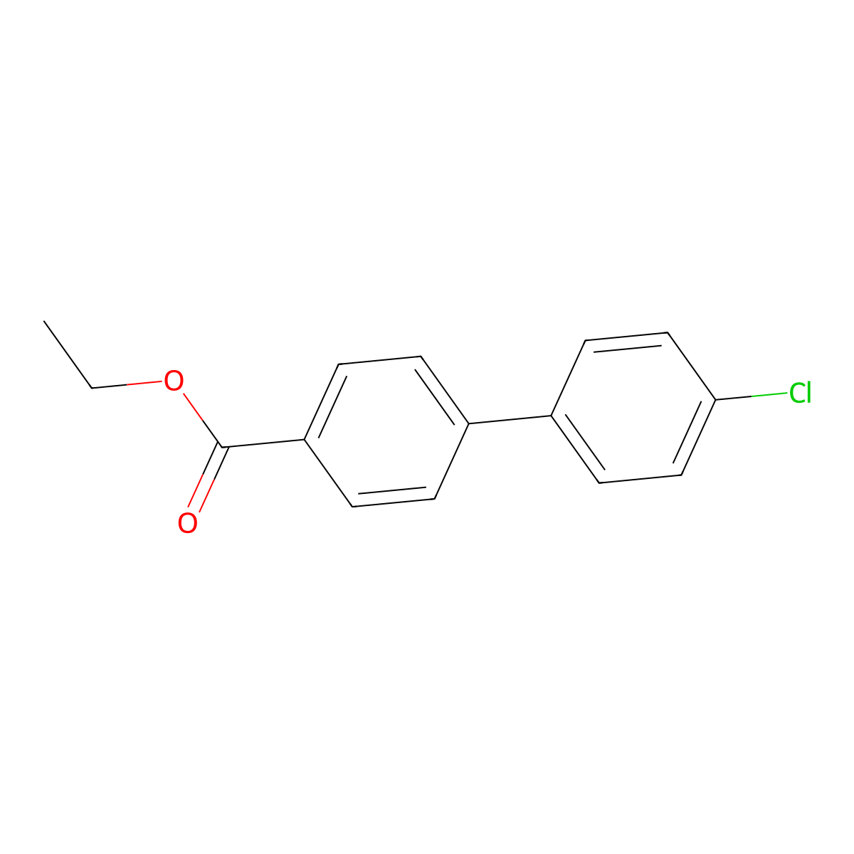Ethyl 4'-chloro-[1,1'-biphenyl]-4-carboxylate molecular structure, CAS 178904-30-8