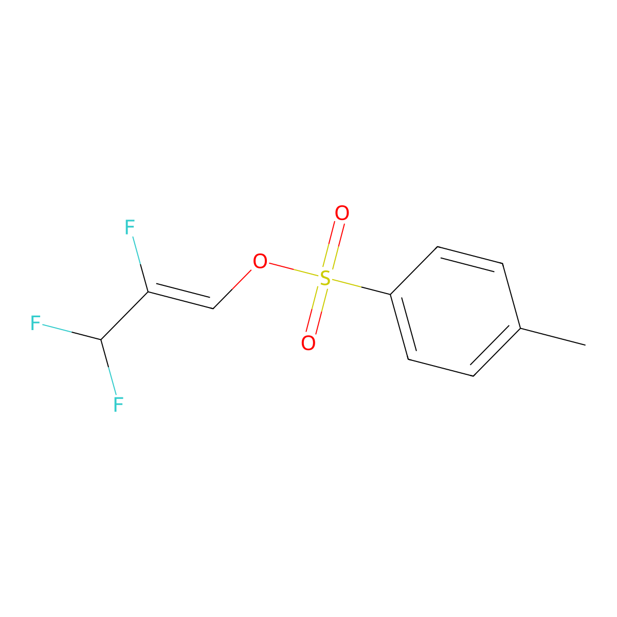 1-Propen-1-ol, 2,3,3-trifluoro-, 1-(4-methylbenzenesulfonate) molecular structure, CAS 178906-26-8